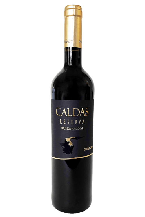 Caldas Reserve Touriga Nacional 2019, doos 6 flessen Portugese rode wijn uit de Douro D.O.C., soepel charmant en complex