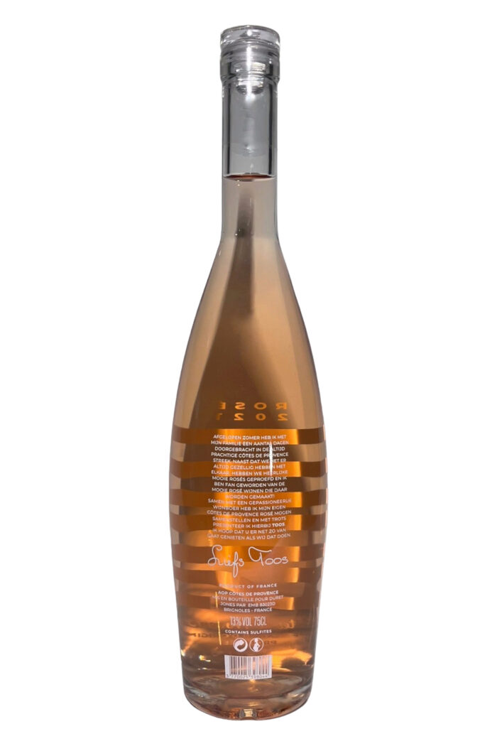TOOS rosé 2021, doos 6 flessen Gemaakt in samenwerking met tante 'TOOS' van der Valk. Zomers - Bloemig - Fruitig